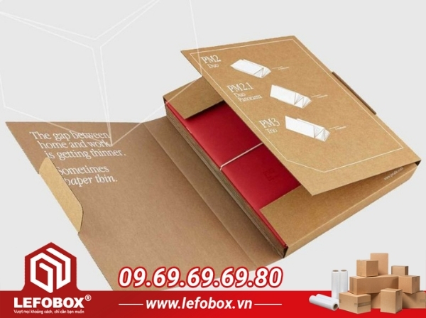 Mẫu hộp carton đựng sách ấn tượng